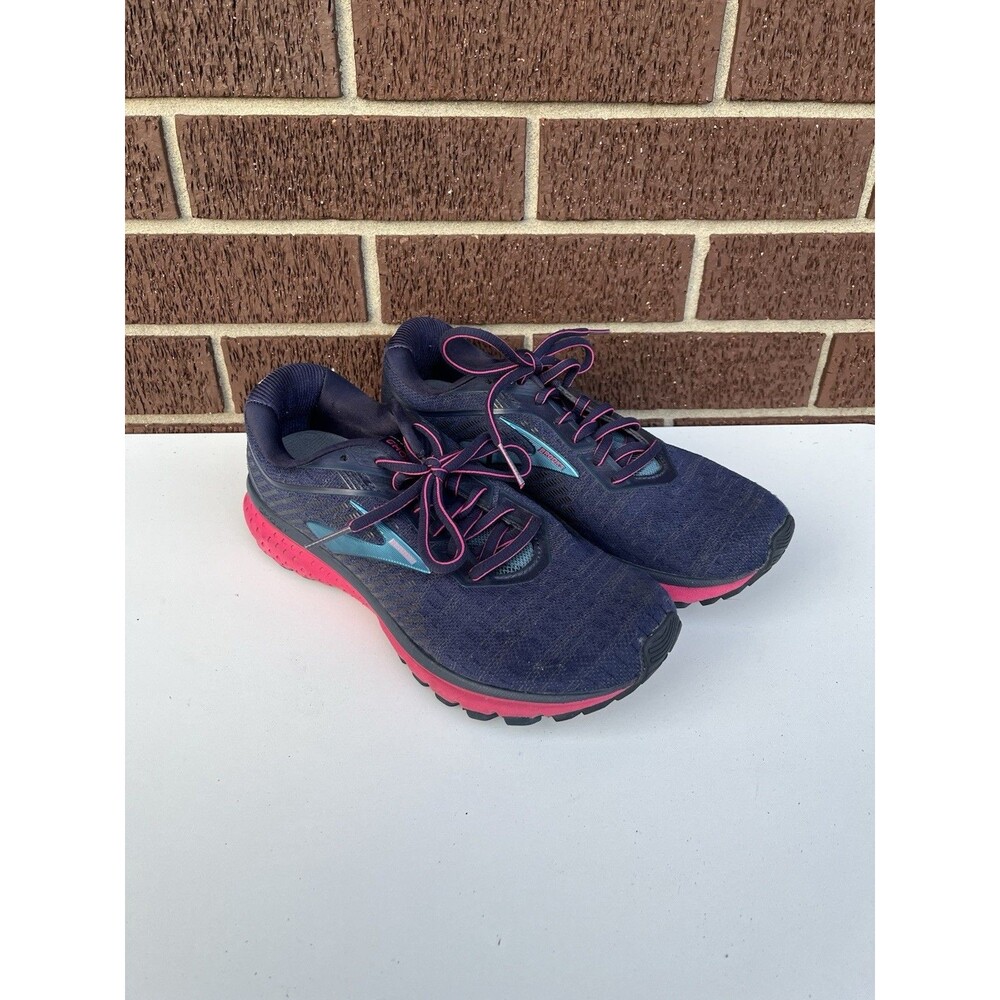 Brooks Ghost 12 Blue Pink Running Shoes Women’s Size 8.5